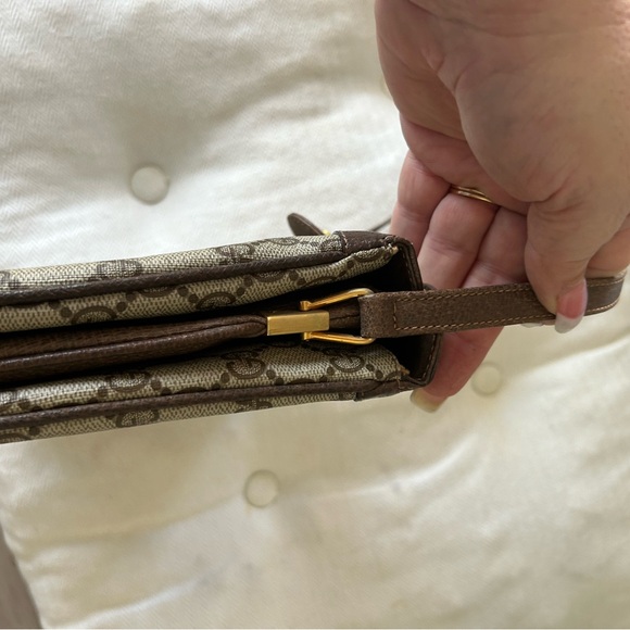 Gucci Monogram Canvas Shoulder/Crossbody Bag - Picture 11 of 14